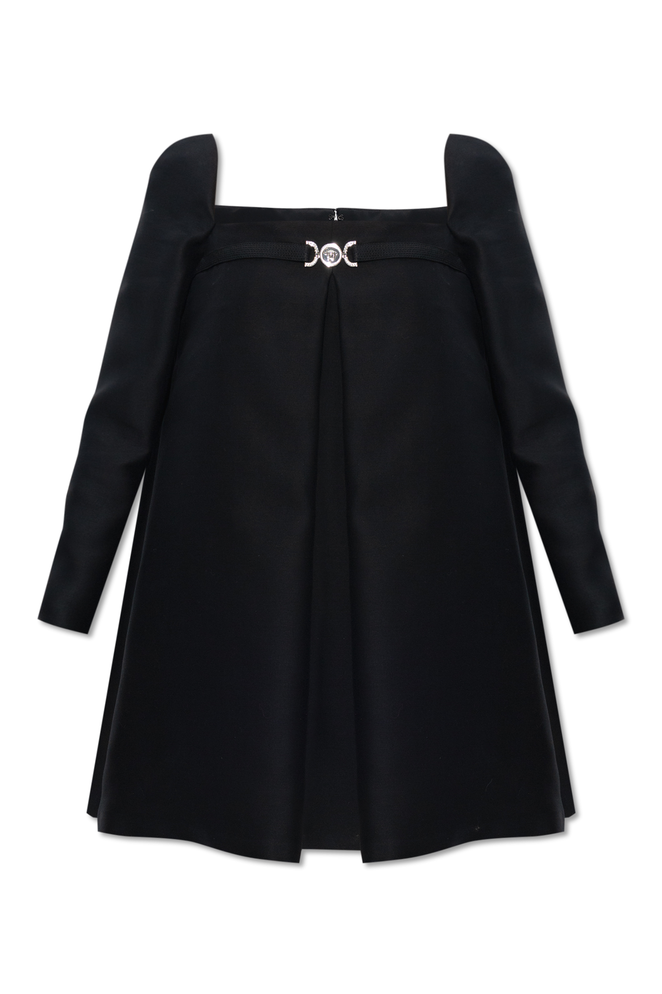 Versace Women Black Stretch Viscose Mini Dress